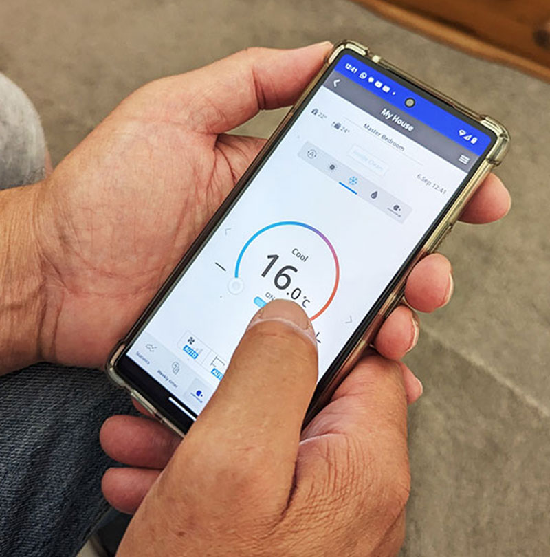 Heat pump app